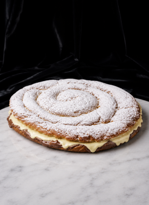 Ensaimada de Chocolate Blanco